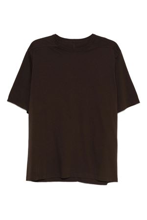 T-shirt Concordians Brad in cotone marrone RICK OWENS | RU02E1232JA78
